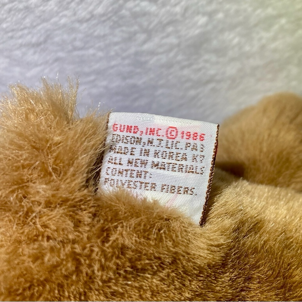Vintage 1986 Gund Mini Teddy‎ Bear Brown with White Belly Plush 7" - Picture 4 of 6